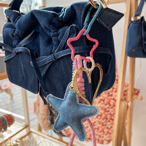 Hanger Paracord Roze Blauw 24cm - 1 Stuk