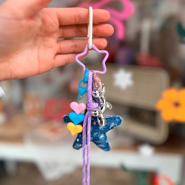 Hanger Paracord Lila Paars Roze 27cm - 1 Stuk