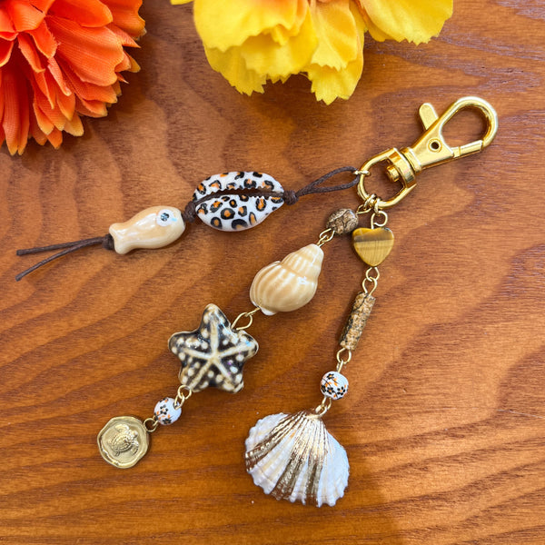 Sleutelhanger 39x14mm Goud - 1 stuk