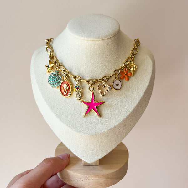 DQ Bedel Zeepaardje 21mm Oranje Goud - 1 stuk