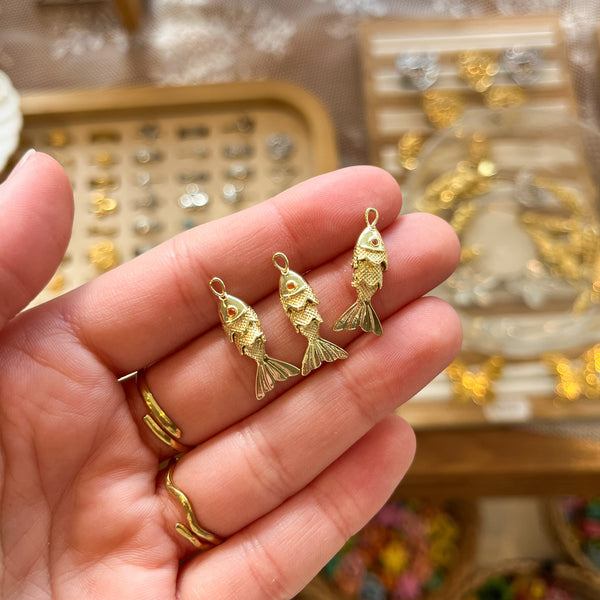 DQ Bedel Vis Small 22.5mm Goud - 1 stuk