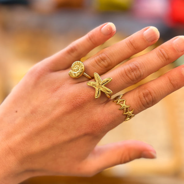 Ring Row Of Starfish