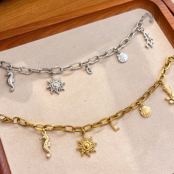 Bedel (Stainless steel) Zeepaardje 21mm Zilver - 1 stuk