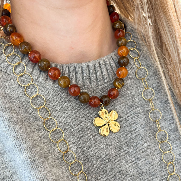 12mm Acryl Kralen Rond Donker Bruin - 10 stuks