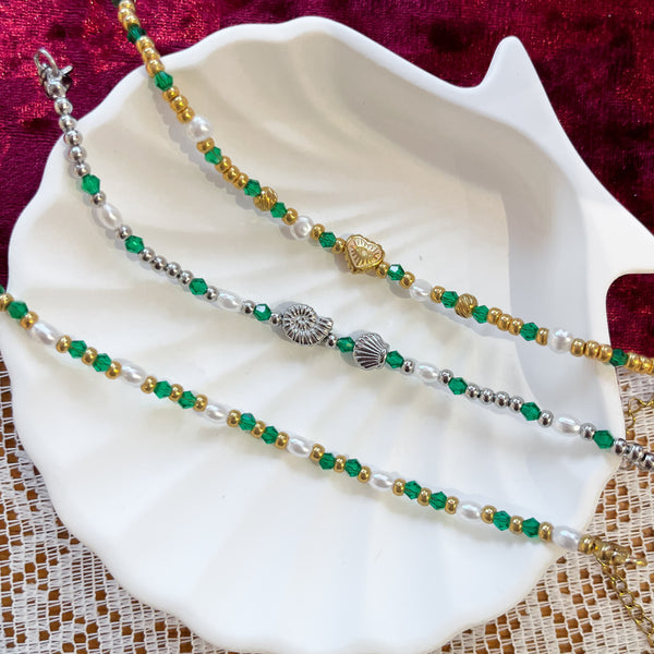 Top Faceted Beads Bicone 3mm Eden Green - 162 pieces