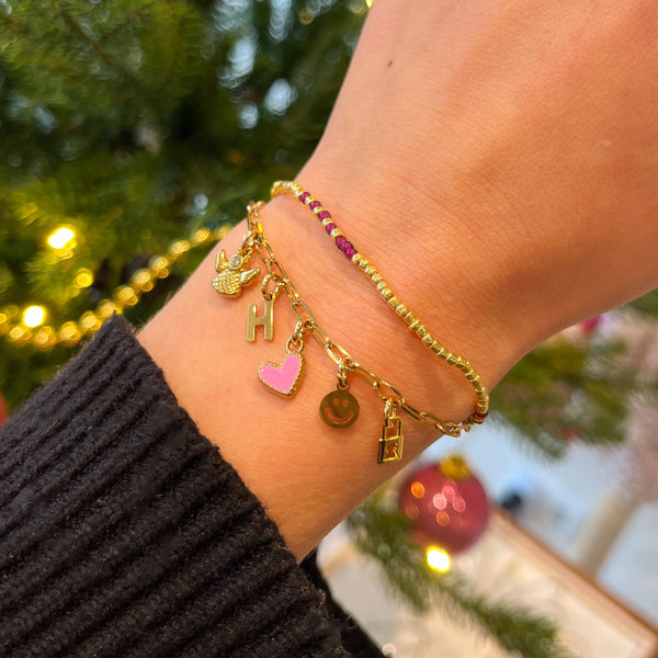 Bedel (Stainless steel) Engeltje 10.5mm Goud - 1 stuk