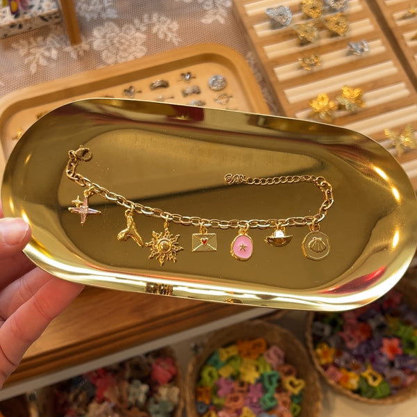 DQ Bedel Zeester Munt 15mm Lichtroze Goud - 1 stuk