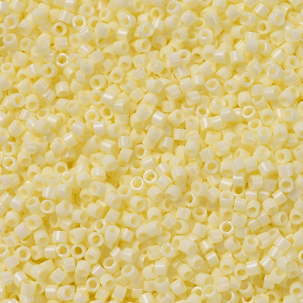 Miyuki Delica 11/0 Opaque Pale Yellow  - 3 gram