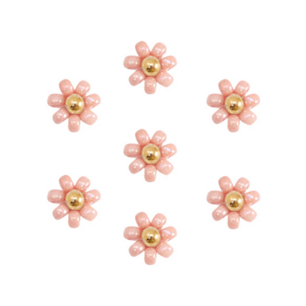 Miyuki Flower Bead 8mm Salmon Gold