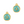 Load image into Gallery viewer, DQ Bedel Anker Turquoise Goud - 1 stuk
