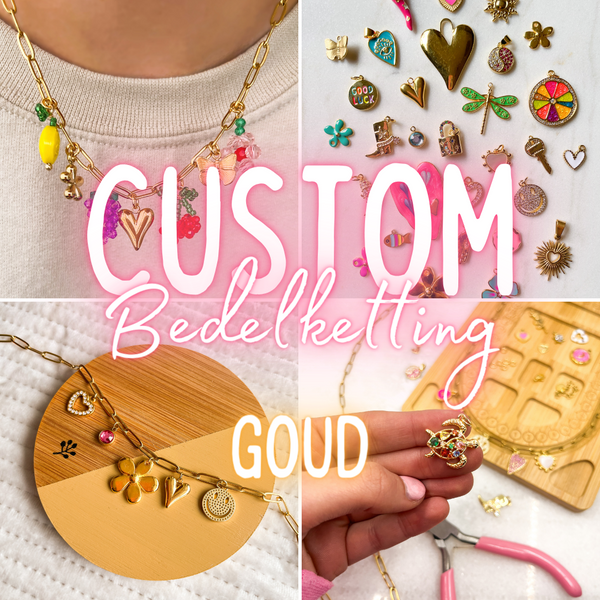 Custom Bedelketting - Goud