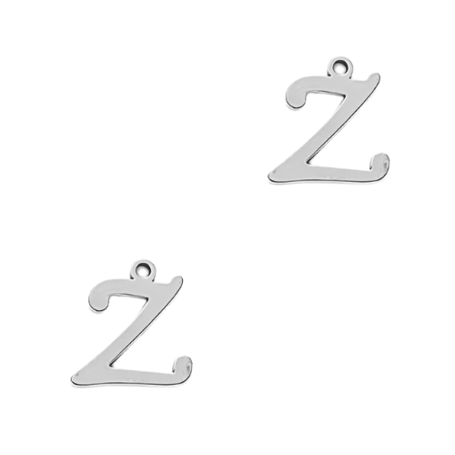 Bedel Sierlijk Initiaal Z (Stainless Steel) Zilver - 1 stuk