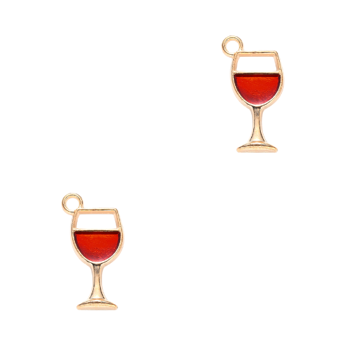 BQ Bedel Wijnglas Rood Goud - 1 stuk