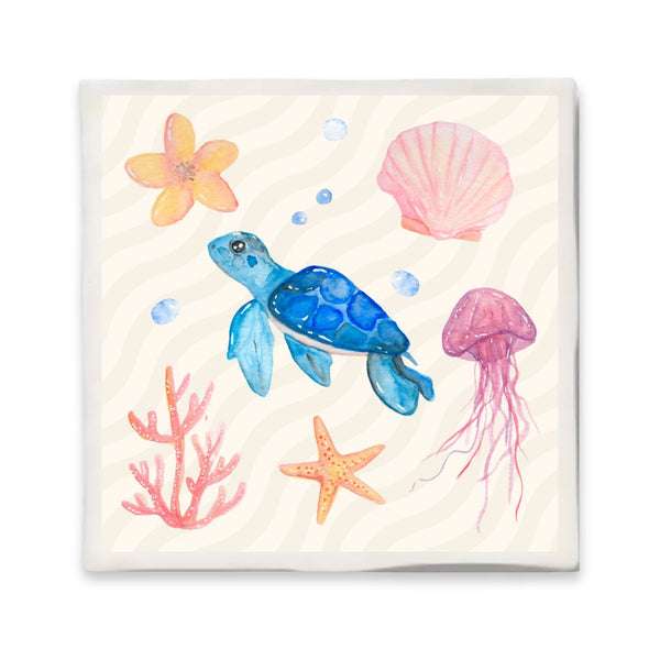 Tegeltje Met Illustratie Bits Of Bliss - Zee Leven