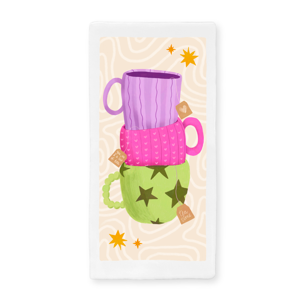 Tegeltje Met Illustratie Bits Of Bliss - Thee Mokken