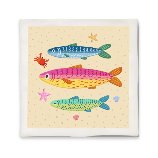 Tegeltje Met Illustratie Bits Of Bliss - Sardientjes