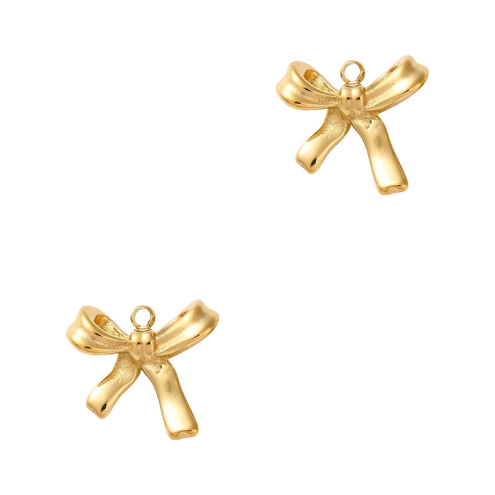 Bedel (Stainless Steel) Strikje 14.5mm Goud - 1 stuk