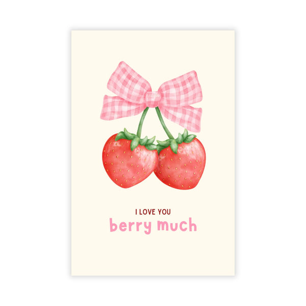 Kaartje I Love You Berry Much