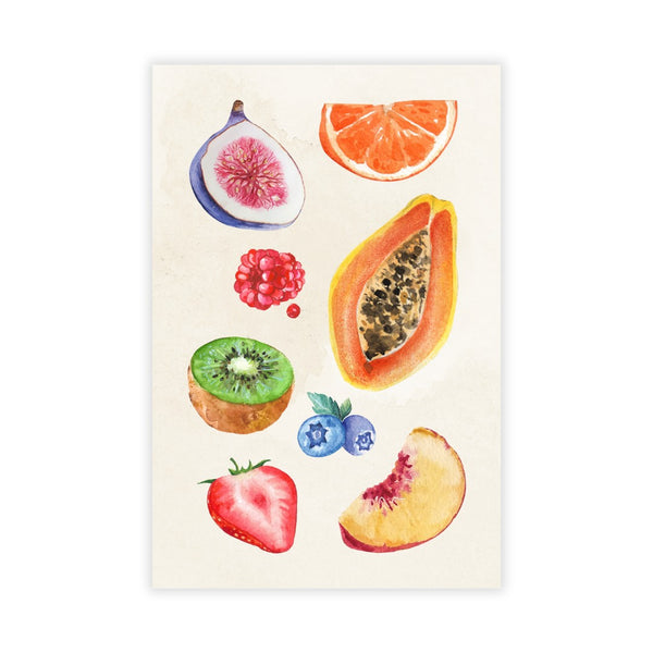 Kaartje Fruit Illustraties