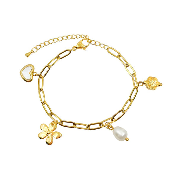 Armband White Charm