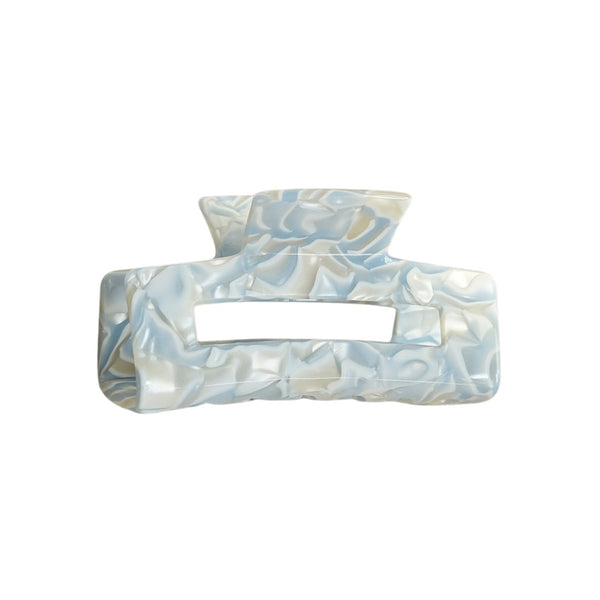 Haarclip Marble Light Blue