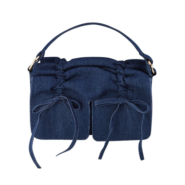 Tas Double Bow - Dark Denim