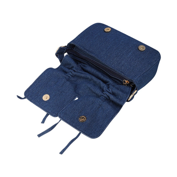 Tas Double Bow - Dark Denim