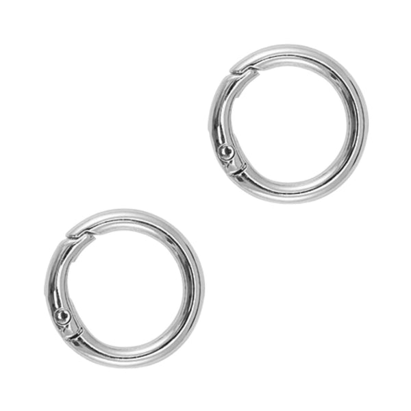 Sleutelhanger Ring Rond 25mm Zilver - 1 Stuk