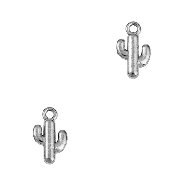 Bedel (Stainless Steel) Cactus 15mm Zilver - 1 stuk