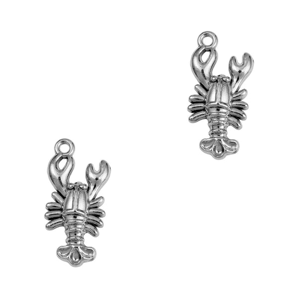 Bedel (Stainless Steel) Kreeft 22mm Zilver - 1 stuk