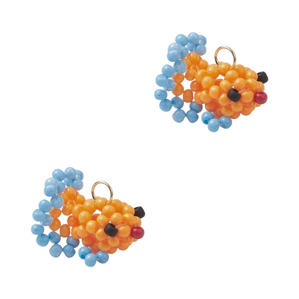 Bedel Hanger Vis Kralen 17.5mm Oranje - 1 stuk