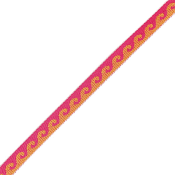 Lint Waves Roze Oranje - 1 meter