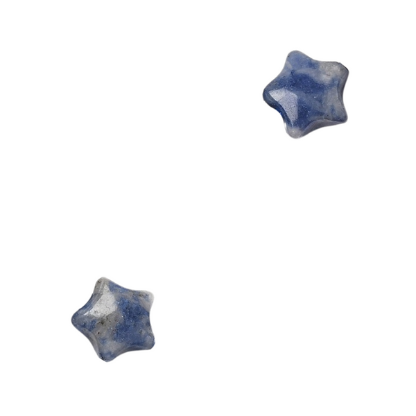 8mm Natuursteen Kraal Ster Blue Spot Jaspis - 1 stuk