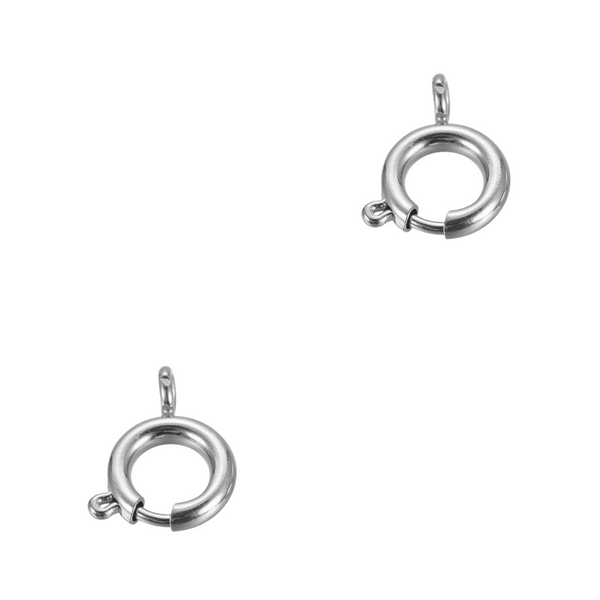 Boeislot 8mm (stainless steel) Zilver - 1 stuk