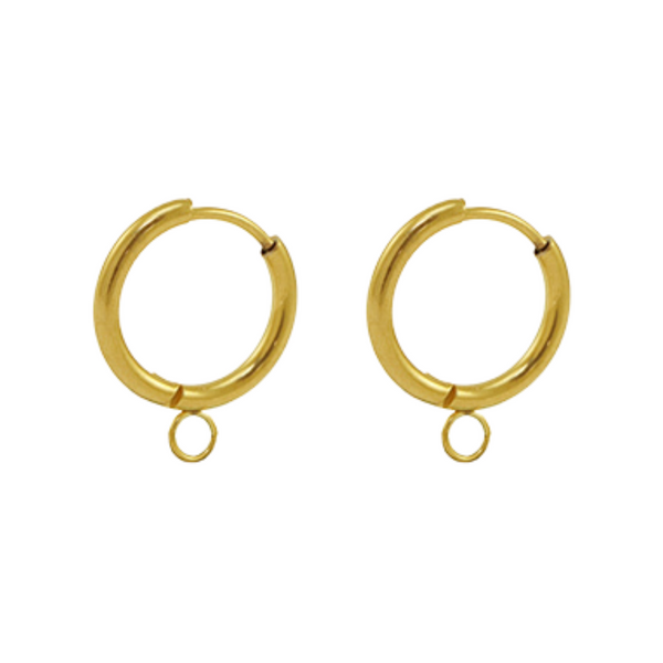 Oorbellen Creolen Met Oog Stainless Steel 17mm Goud - 1 paar