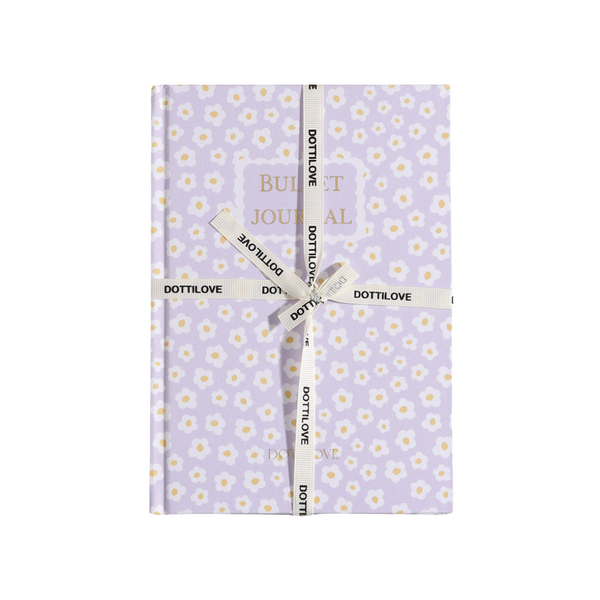 Bullet Journal Purple Flowers