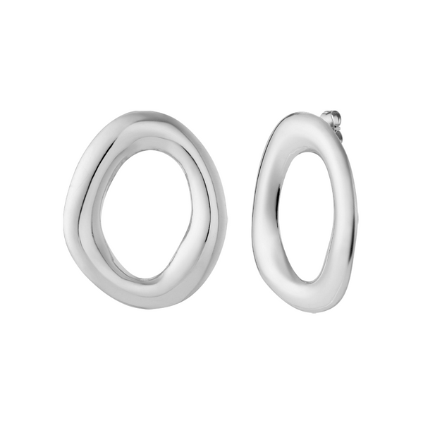 Oorbellen Stud Chunky Oval
