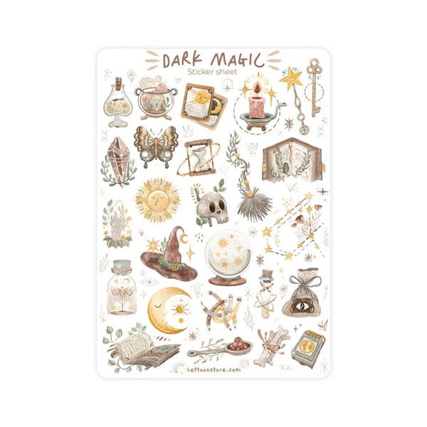Stickervel Lettoon A6 - Dark Magic