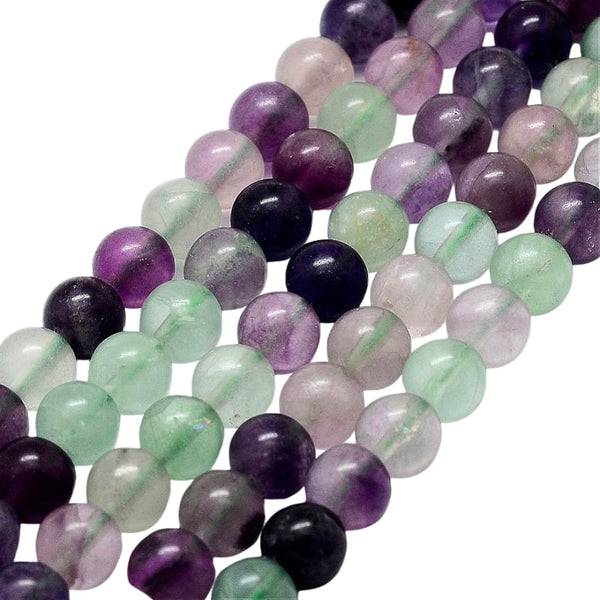 10mm Natuursteen Kralen Fluoriet - 10 Stuks