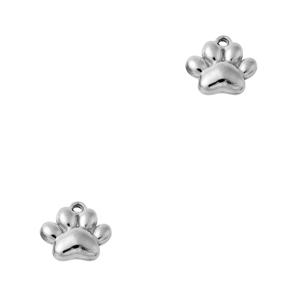 Bedel (Stainless steel) Hondenpoot 10.5mm Zilver - 1 stuk