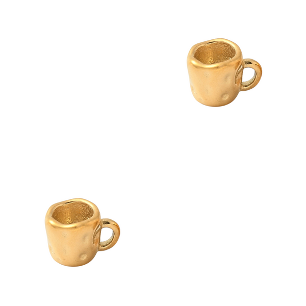 Bedel (Stainless steel) Koffie Mok 12mm Goud - 1 stuk