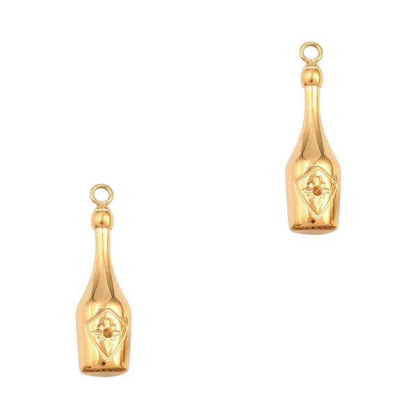 Bedel (Stainless steel) Champagne Fles 23.5mm Goud - 1 stuk