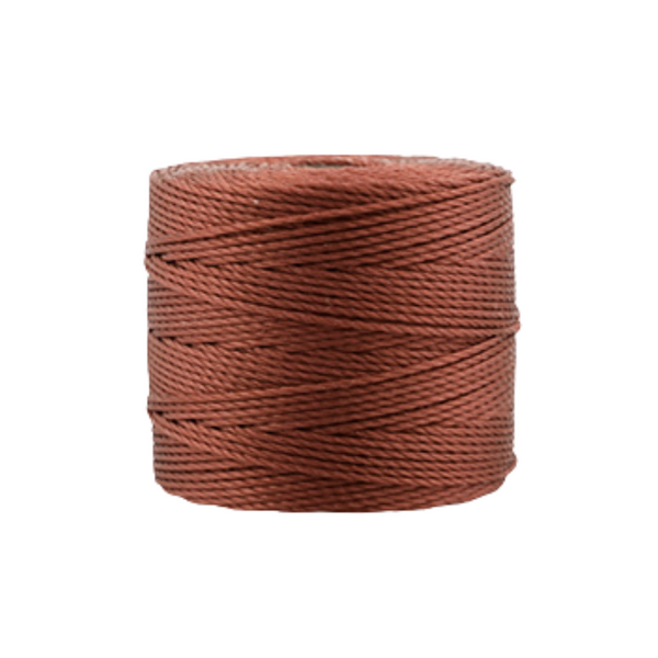 Nylon S-Lon draad 0.5mm Mahonie Bruin - per meter