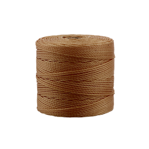 Nylon S-Lon draad 0.5mm Bruin - per meter