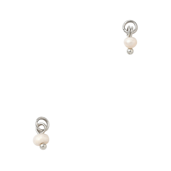 Bedel Zoetwaterparel Met Buigring 7x4mm Zilver - 1 stuk
