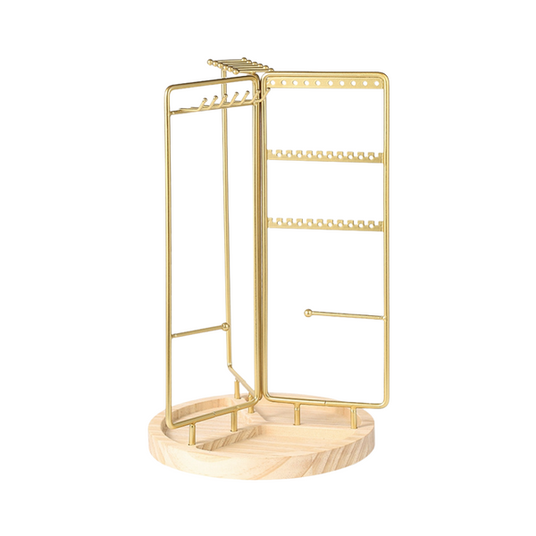 Sieraden Rekje Rond Goud Hout