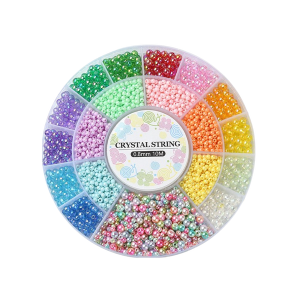 Kralen Voordeel Set 4mm & 6mm Acrylkralen - 2000 kralen