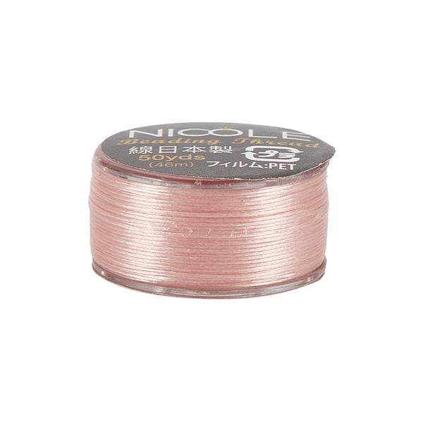 Beading Nylon draad 0.1mm Roze - 46 meter