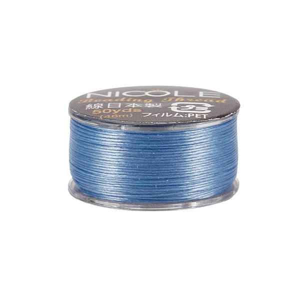Beading Nylon draad 0.1mm Blauw - 46 meter