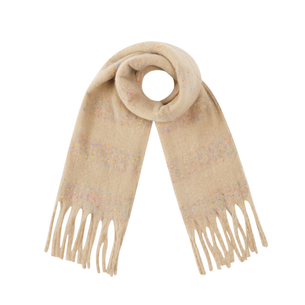 Sjaal Streepjes Beige